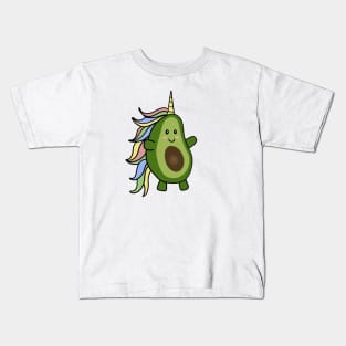 Cute Unicorn Avocado Lover Kids T-Shirt